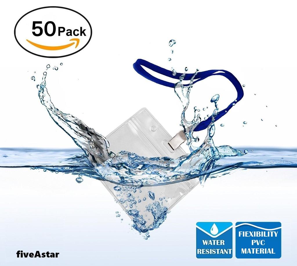 FiveAstar ID Card Držák na krk Řemínek na krk Jmenovka Závěsná akce Zaměstnanci Vstupenka Vizitka ID zaměstnance Pouzdro Pouzdro na krk Výstava Vodotěsná sada Horizontální