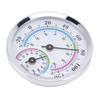 Mini Indoor Thermometer Hygrometer 2 In 1 Compact Structure Clear Scale Silver Humidity Monitor Gauge for Greenhouses