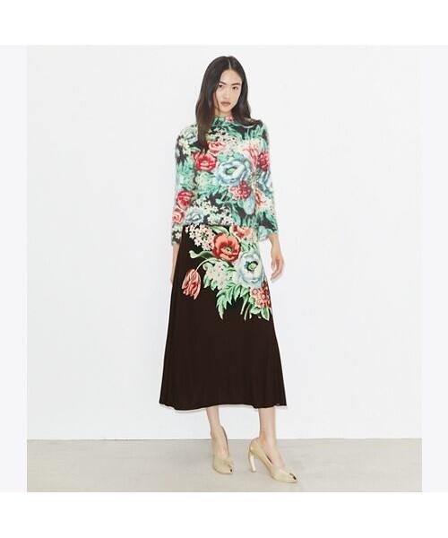 Tolibeochi Printed Sweater - Multi-Floral