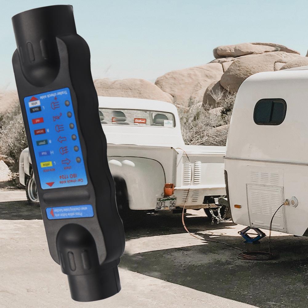 Wiring Circuit Tester Connector 12V Tow Diagnostic Bar Tool 7-Pin Wiring Circuit Light Test Tool for Car Truck Towing