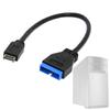USB 3.0 Motherboard 20 Pin Male to USB 3.1 Female Extension Cable Extender Motherboard Adapter Cable Replacement Parts