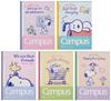 Sunstar Stationery Snoopy Campus S2637618 Notebook, Dotted, A-Lined, 5-Pack,