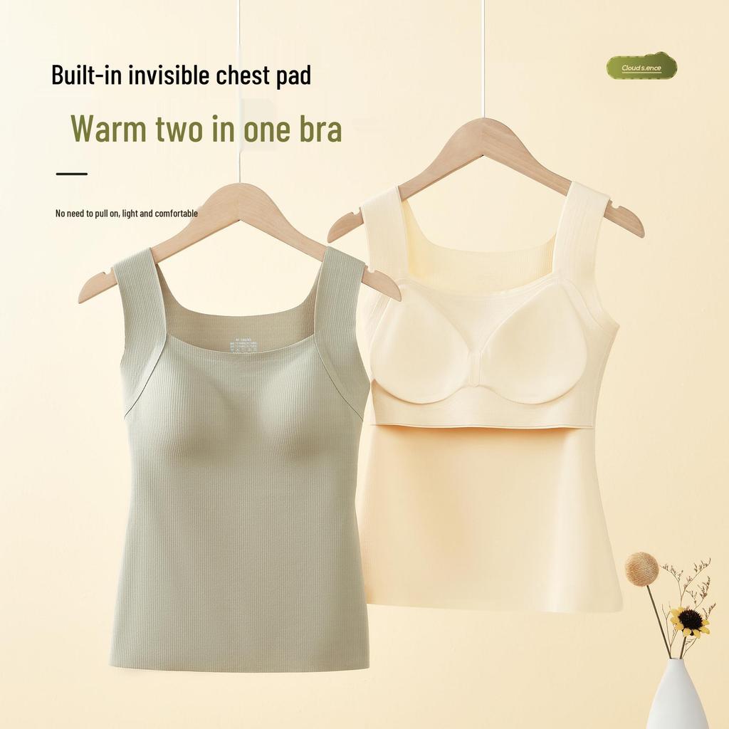 Seamless Infrared Warming Vest with Chest Pads for Women - Perfect for Autumn and Winter