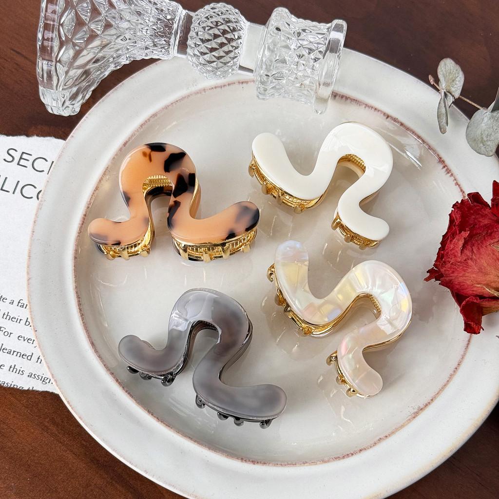 High-quality Acetate Half Bun Claw Clip In Multi-color And Tortoiseshell Elegant Hair Accessory