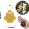 Dog Hair Collector Keychain Leather Pet Memorial Keepsake for Dogs and Cats, Fur Storage Pendant Charm Gift Keychain