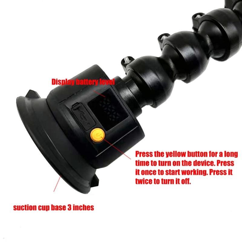 Dents Repair Kit Gooseneck Lamp Stand Bracket Dents Repair Accessories 3inch Electric Pump Suction Cup Lock Pipe