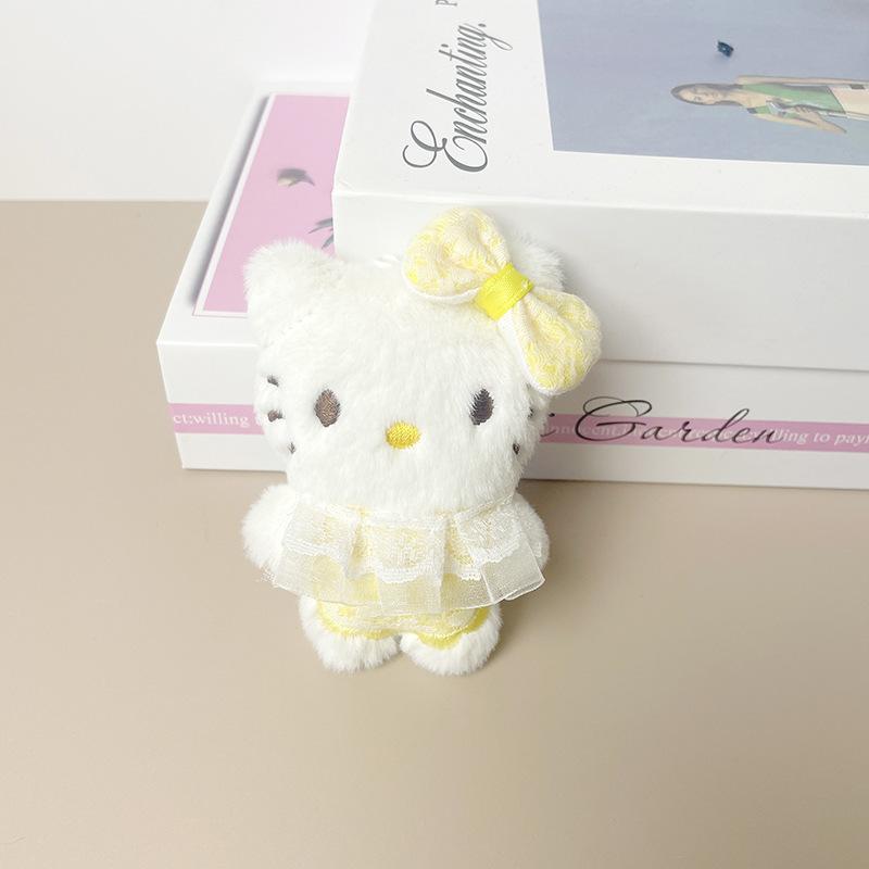 Cute Cartoon Cat Plush Doll Keychain Bag Charm Pendant Accessory