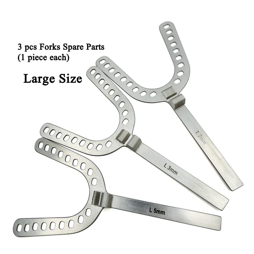 Dental Oral Centric Tray Set Impression Trays ProGauge for Bite Recording 2mm/3mm/5mmDenture Repair Occlusal Record Articulator