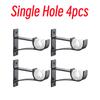 4Pcs Aluminum Alloy Double Curtain Rod Bracket Holder Set Hanging Curtain Bracket Window Track Holder For Bedroom And Home Use