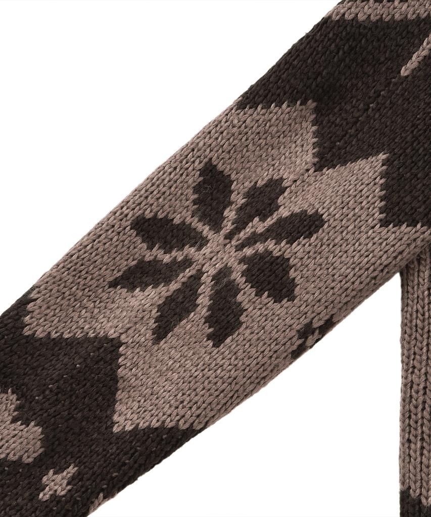 LMR Shangnony Heavy Nordic Cardigan Dark Brown