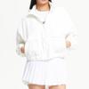 Hoodie Women S Semi Crop Hooded Woven Jacket Kqj Nbnme3w312 64