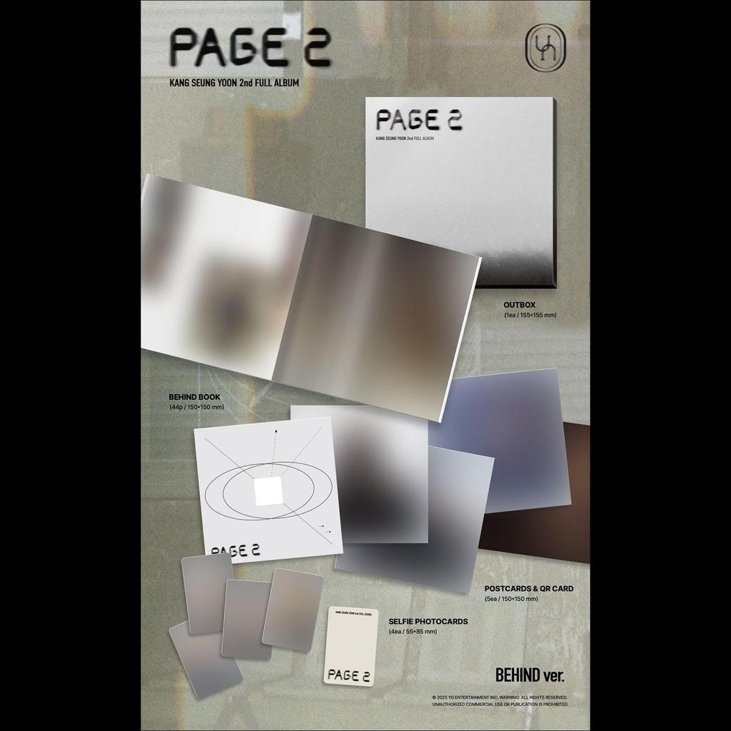 [Pre-order]KANG SEUNG YOON (WINNER) - PAGE 2 (BEHIND Ver.) + Free Gift