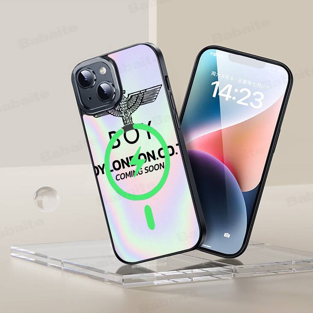 

Fashion Brand B-Boy L-London For Magsafe Magnetic Phone Case Wireless PC+TPU For IPhone 11 12 13 14 15 16 17 Pro Max Plus iPhone 17 Pro
