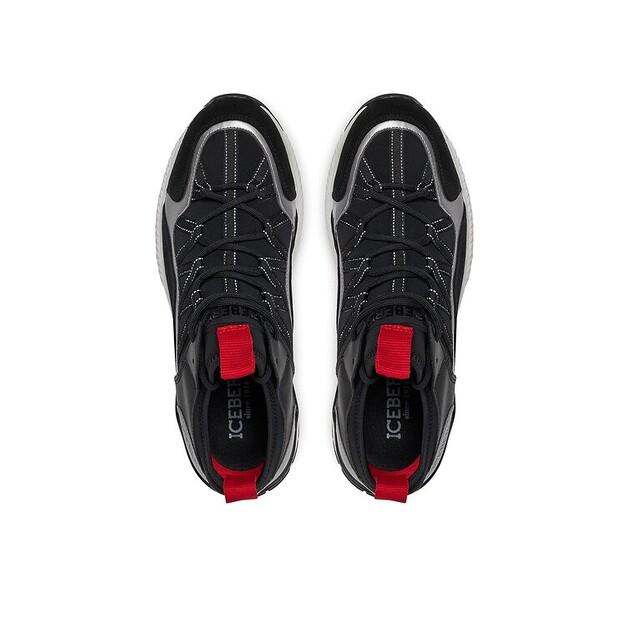 Мужские кроссовки Iceberg Gomera iu1638 чёрные