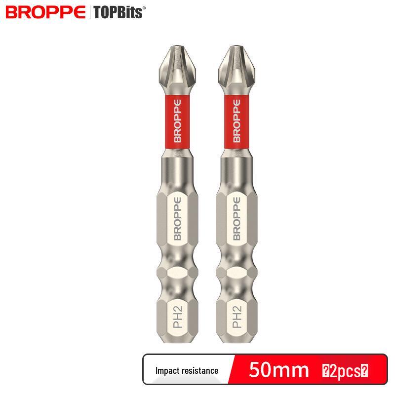 Impact-Resistant Magnetic Phillips Screwdriver Bit Set - High Torque, Non-Slip S2 for Electric Drills.