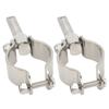 1 Pair Oar Lock Socket Side Mount 1 3 8in To 1 3 4in Inner Diameter Clamp On Row Lock Brackets
