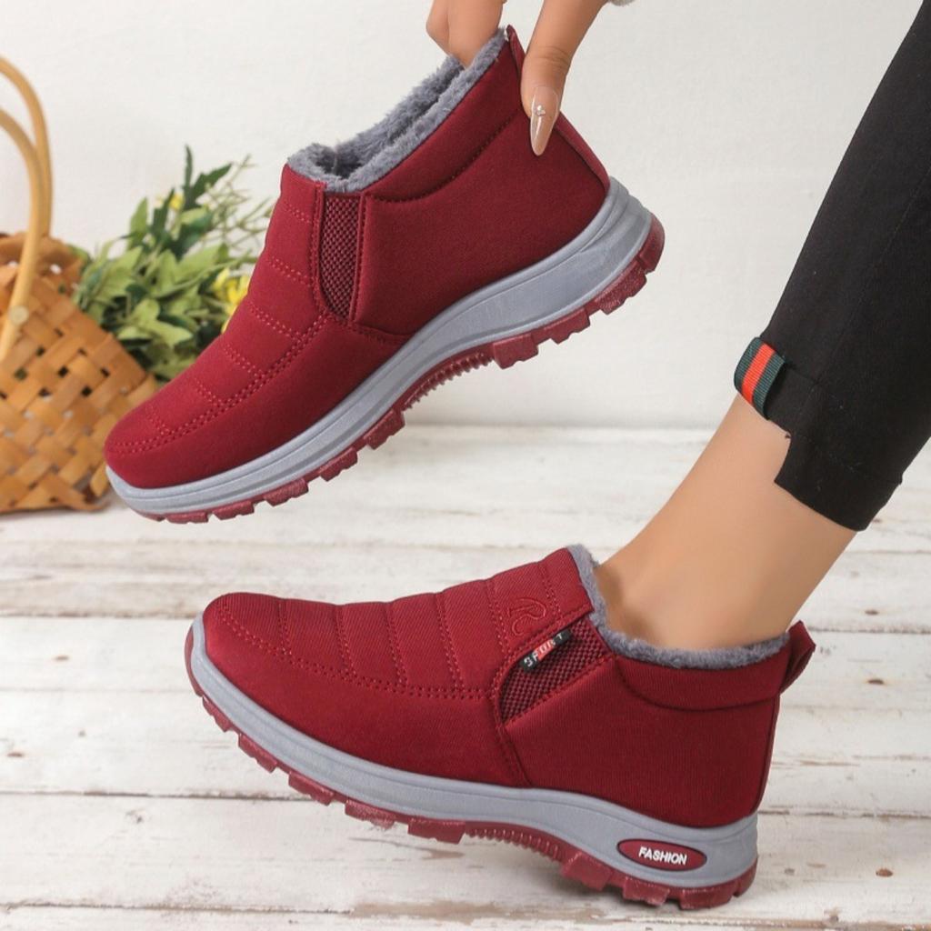 Paarschuhe, Schneestiefel, Rutschfeste Schuhe, Kurze Stiefel, Baumwollschuhe, Wildlederschuhe, Dicke Schuhe