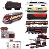 Model Railroads Simulation Rail Track Carriages Classic Train Set Vehicle Toy