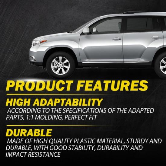 Front / Rear Driver Black Interior Door for Handle Toyota Highlander 2008-2013