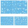 10pcs Flower Temporary Tattoo Stickers Butterfly Body Art Tattoo White Tattoo Stickers  Women Men