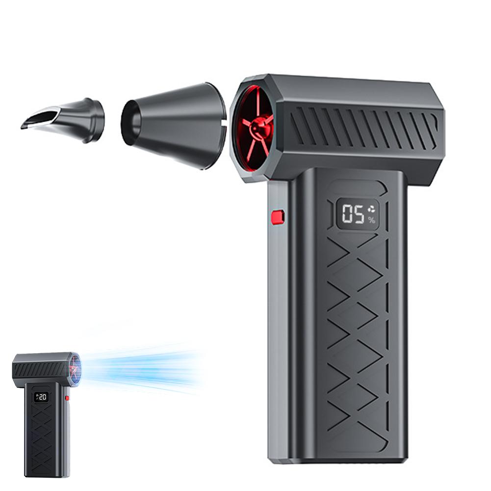 

Mini Turbo 130000 RPM With LED Display Powerful Air Duster Rechargeable Blower For Car Cleaning чорний
