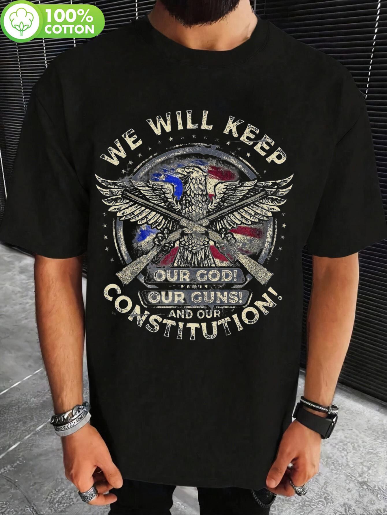 Vintage Tshirt Vintage Patriotic Graphic Tshirt - 180g Co... XXXXL