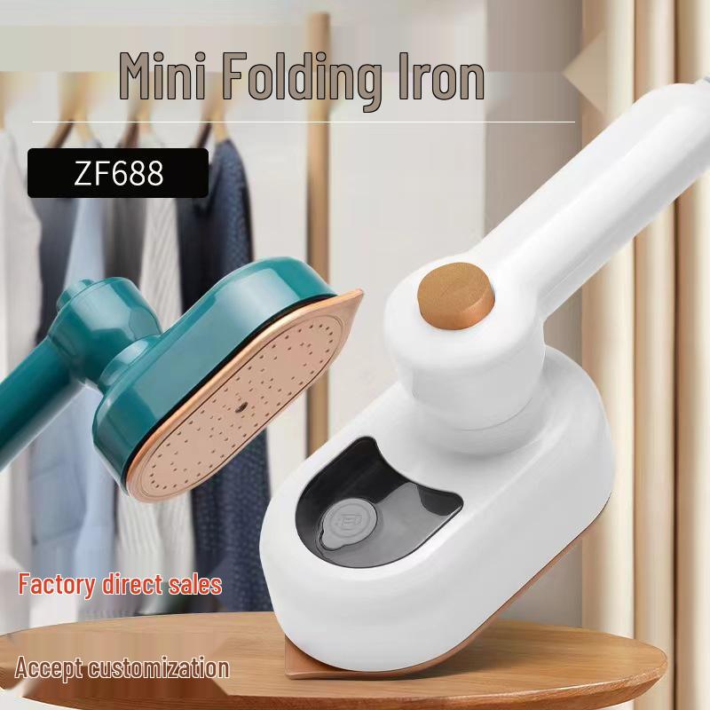 

Mini Folding Electric Iron & Portable Garment Steamer - Dry/Wet Use for Travel & Cross-border Dropshipping EU Standard белый