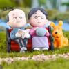 Decorations Home Mini Park Bench Grandpa Grandma Model Miniature Landscape Garden Decor Ornament