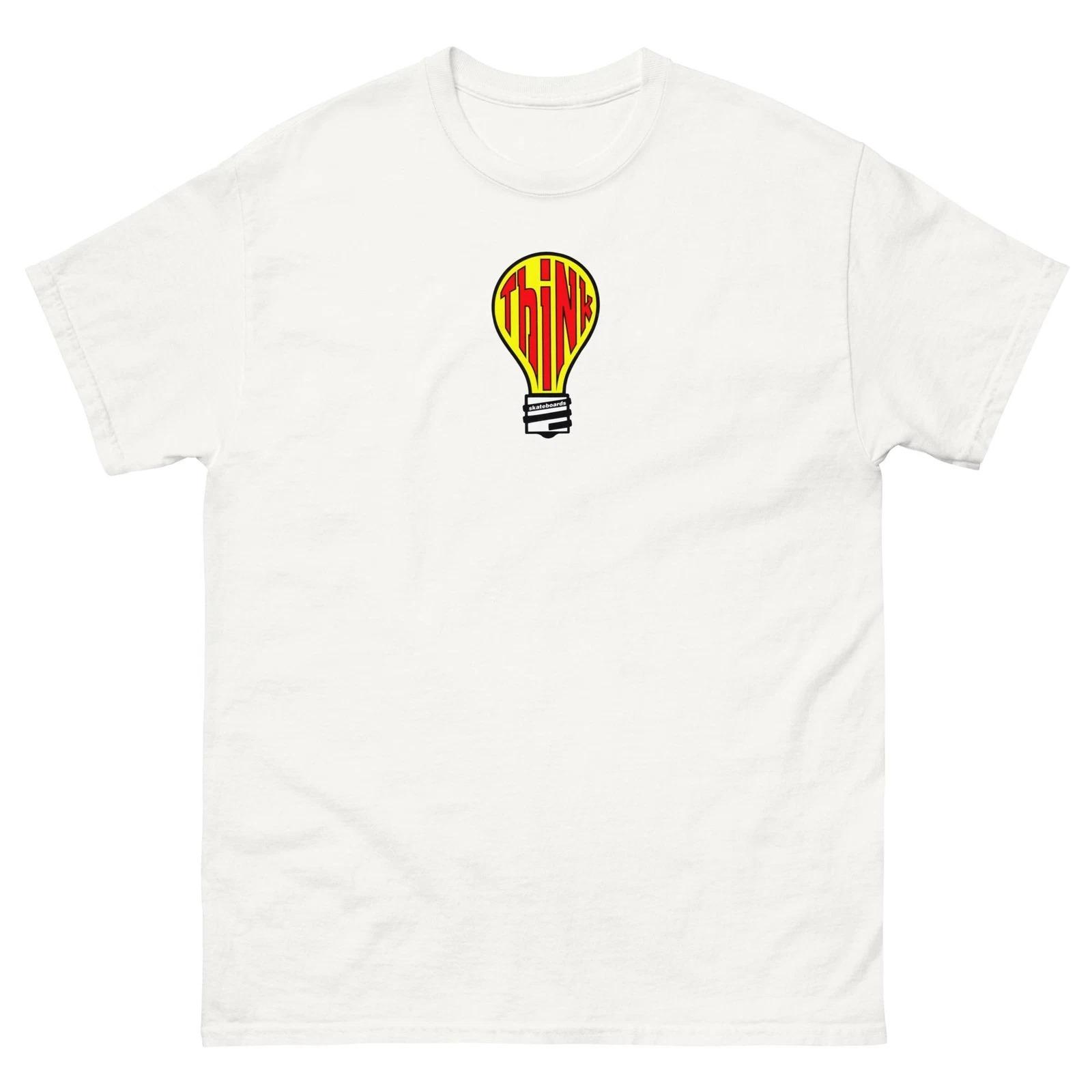 New Tk Skateboards Lightbulb Graphic T-Shirt Graphic T-Shirt High-end Luxury Unisex Style Both of Men and Women S разноцветный