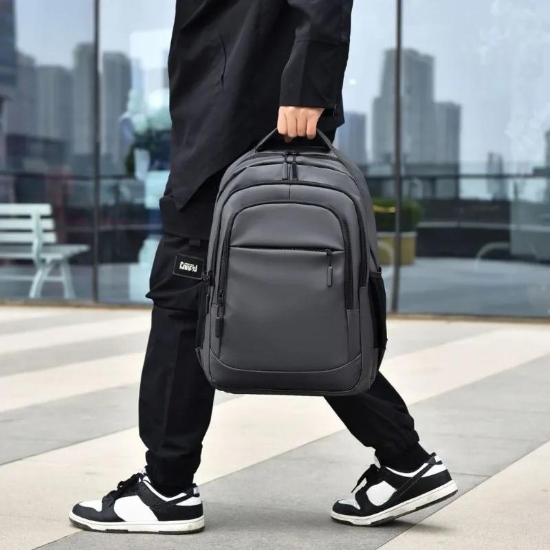 New Trendy Men's Business Backpack Spacious Shoulder Bag Men's Large-capacity Laptop and Travel Outdoor Backpack