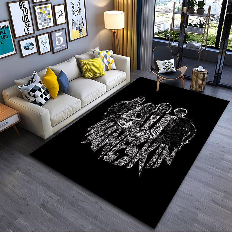 Maneskin Band Graphic Carpet suitable as a non-slip mat for the living room or bedroom sofa