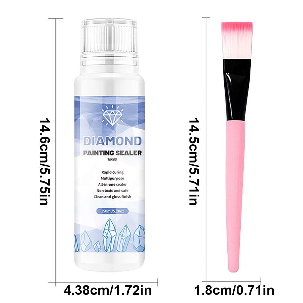 60-240ML 5D Rhinestone Art Glue Permanent Hold Shine Shine Effect Puzzle Sealer Sticky Diamond Embroidery Mosaic Glue Gel Access