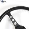 15inch Black PU Steering Wheel 380MM Vintage Sports Car PU Steering Wheel