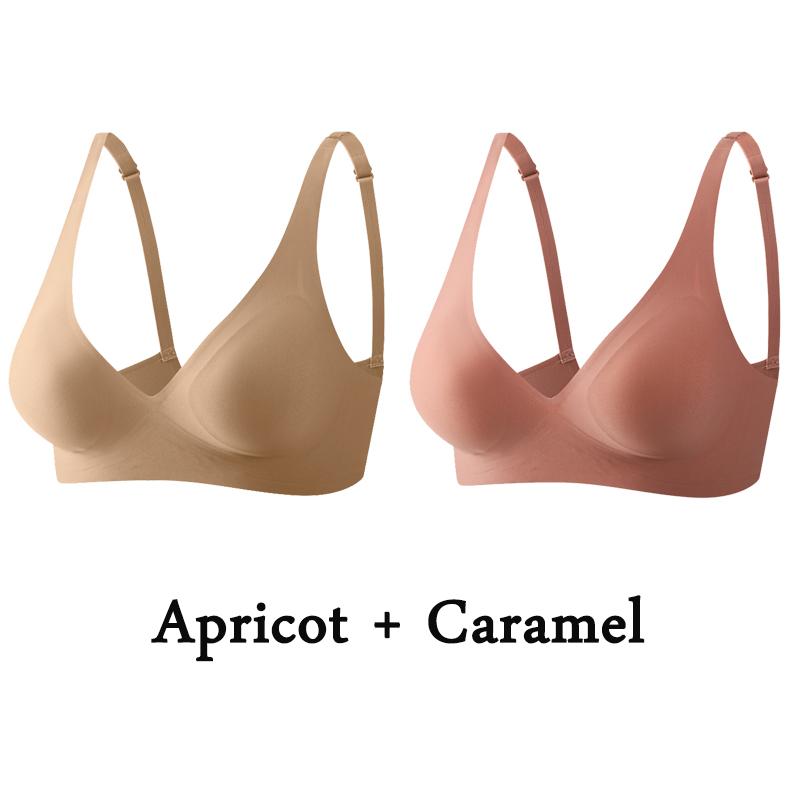 Biustonosz damski 2PCS Plus Size Sexy biustonosze bezszwowe biustonosze bez fiszbin miękka bielizna damska intymna bielizna damska duży biustonosz L-5XL