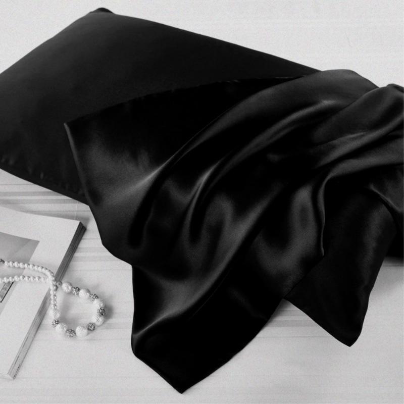 Ice Silk Imitation Pillowcase - Stain Resistant, Thickened, Pair Pack, Free Shipping