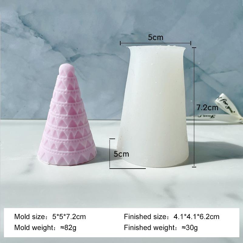 

DIY Multi-Layer Birthday Cake Silicone Candle Mold Handmade Aroma Candle Gypsum Form Mould Cake Candle Making Supplies