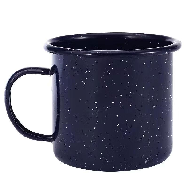 Vintage bílý smaltovaný hrnek (5-balení)