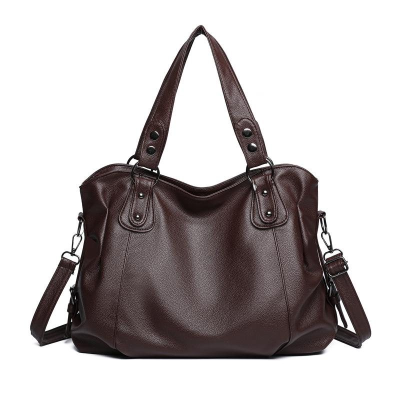 Håndholdt tote-veske Stor kapasitet Enkel skulder Crossbody-veske
