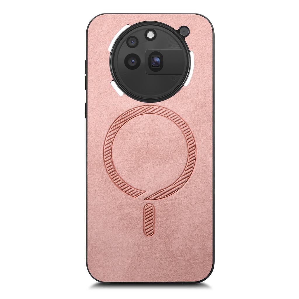 For Nothing Phone (3a) Pro Leather Back Magnetic Case Skin-touch Phone Cover