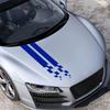 2 PZ Adesivi Universali per Cofano Auto Sportivi a Strisce Lunghe a Quadri Copertura Auto Graffi Vinile Decalcomanie Impermeabili Tuning Accessori Auto