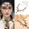 Bohemia Ethnic Style Necklace Vintage Forehead Chain Retro Tibetan Tassel Necklace  Wedding