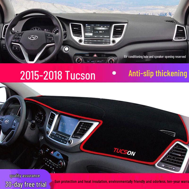 Hyundai Tucson Dashboard Anti-Glare Sunshade Pad - Interior Heat Insulation & Sun Protection 