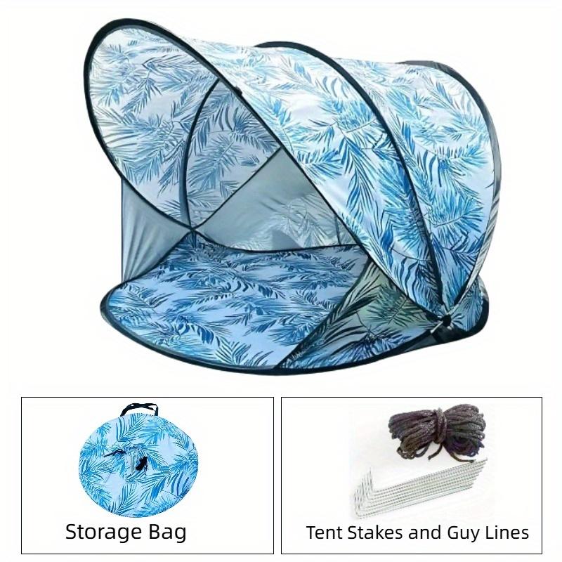 1pc Automatic Pop-Up Tent, 1-Second Quick Open, Extra Large Breathable Sunshade Park Camping Shelter for 3-4 People