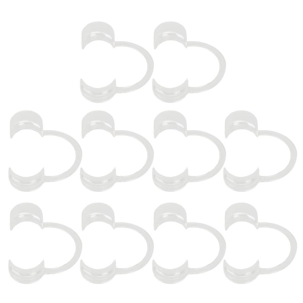 10pcs Cheek Retractor Transparent Disposable Dental Mouth Opener for Dental Clinics M