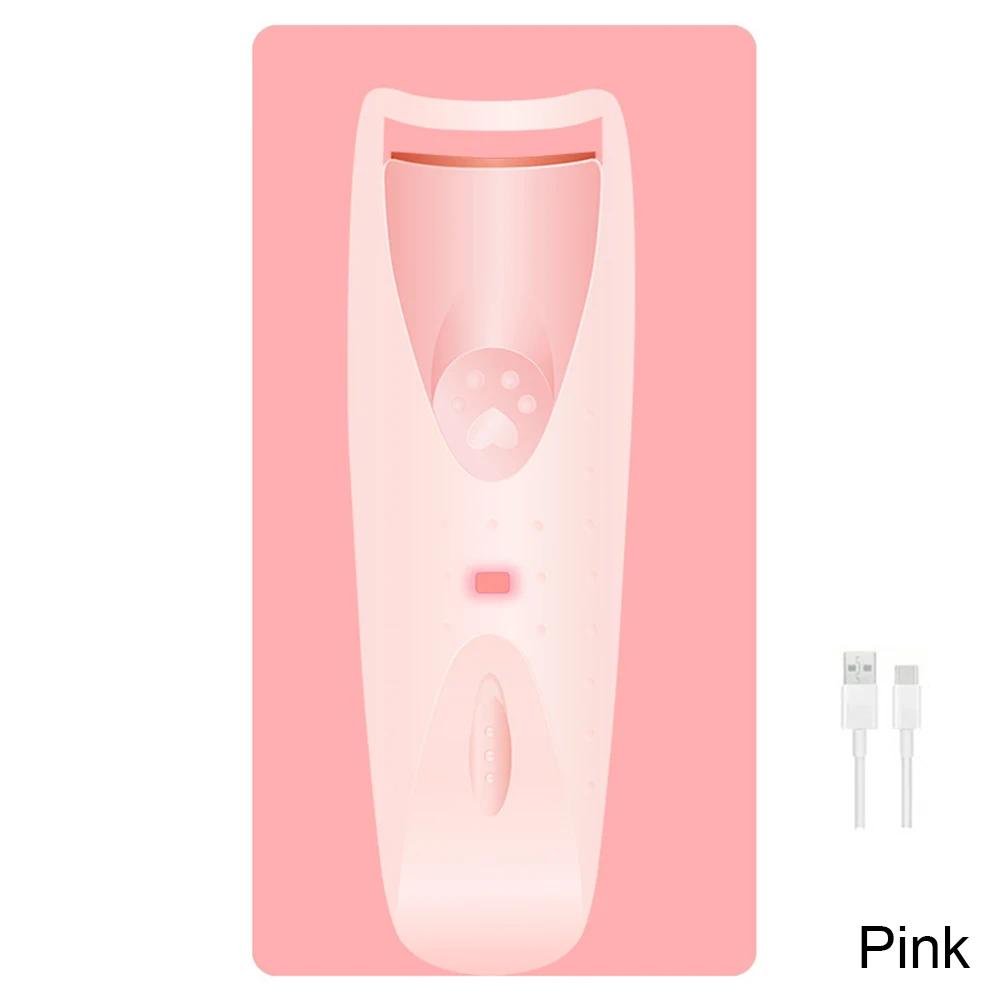 Tragbarer, elektrisch beheizter Wimpernzange mit 3 Temperaturmodi, langlebiges Wimpern-Make-up-Tool, Wimpernzange, Make-up-Tools