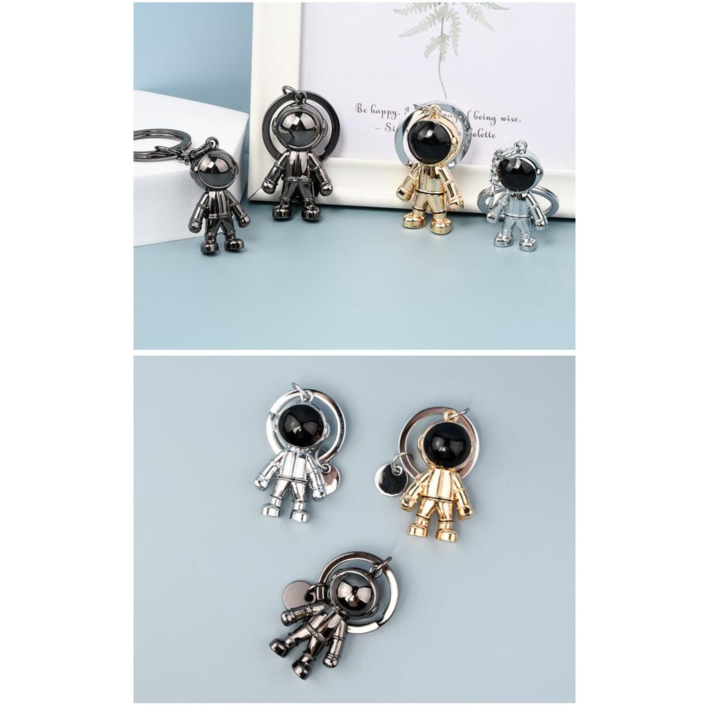 Astronaut astronaut keychain creative car men's metal key pendant personalized car logo key chain gift