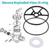 Spider Gasket Kit Pool Sand Filter Valve Seal Gasket Parts Replacement for Hayward Sp0714t Vari-Flo XL Valve and SPX0714CA O-Rings Gasket