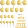 Blaue Kuchenaufsatzkugeln Cupcake-Aufsätze Backdekorationen Weiß Gold DIY Kucheneinsatz-Aufsätze Babyparty Junge Geburtstagsfeier Dekor