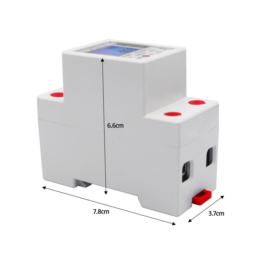 Einphasen DIN-Schienen Energiezähler 580A 220V 50Hz Elektronischer kWh-Zähler mit LCD-Hintergrundbeleuchtung Digital
