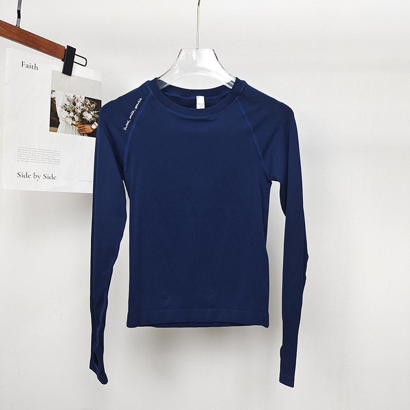 Top Yoga și Alergare cu Mânecă Lungă, Seamless, Foarte Elastic